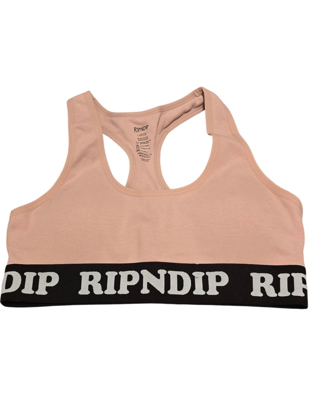 NWT RIPNDIP Peeking Nermal Sports Bra Pink Large